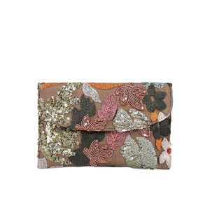 3713 Floral Clutch Purses Summer Embroidery Purses Sequin Unique Beaded